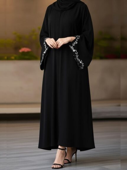 Embroidered Black Abaya | Wholesale & Custom Orders
